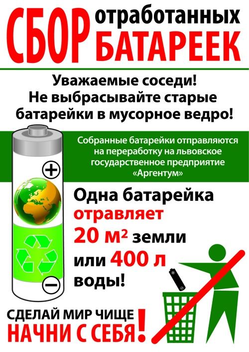 Фото из новости: Куда нести использованные батарейки?
